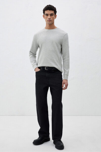 H&M Slim Fit Petek Dokulu Jarse Üst