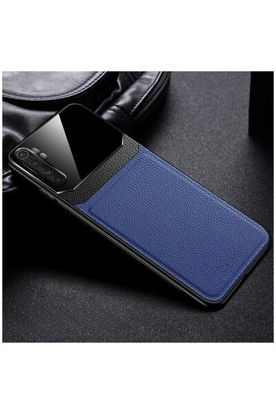 Zebana حافظة جلدية متوافقة مع هاتف Xiaomi Mi Note 10 Lite باللون الأزرق الداكن