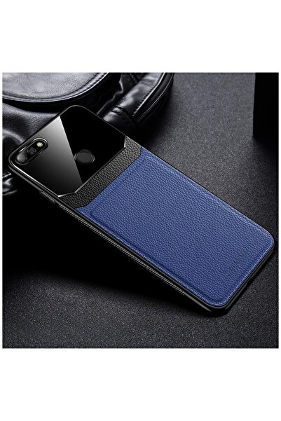 Zebana حافظة جلدية متوافقة مع هاتف Huawei Honor 7C باللون الأزرق الداكن