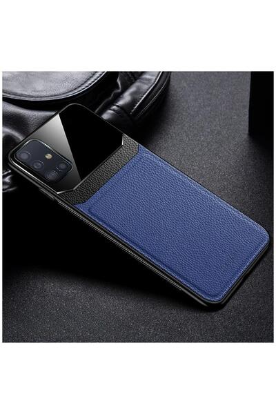 Zebana حافظة جلدية متوافقة مع هاتف سامسونج جالاكسي A71 باللون الأزرق الداكن