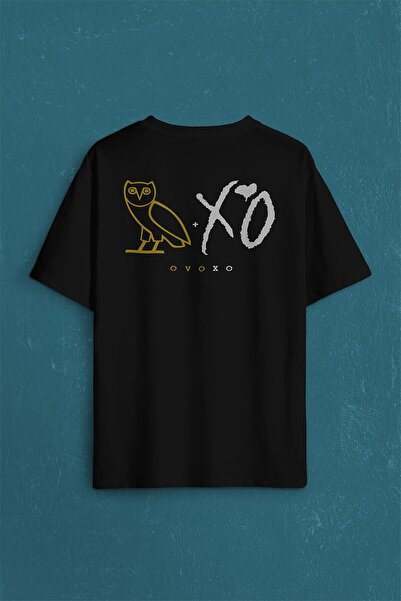 Kendim Seçtim تي شيرت Ovoxo Owl Gang Hip Hop Music Back Front مطبوع كبير الحج...