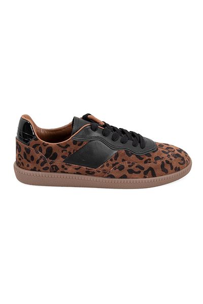 Desa Women's Leopard Printed Leather Sneaker
