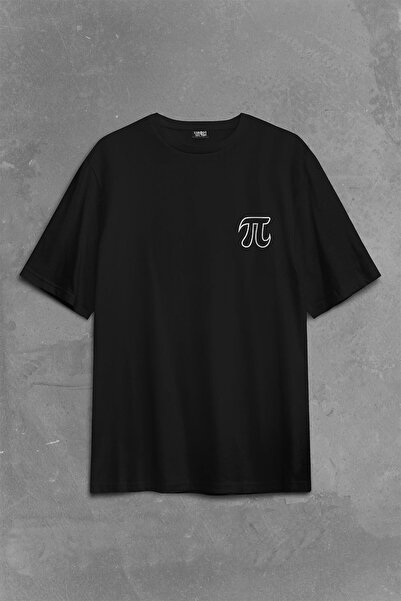 Kendim Seçtim Pi Sayısı 3,14 3.14 Günü 14 Mart Matematik Sırt Ön Baskılı Oversize Tişört Unisex T-shirt