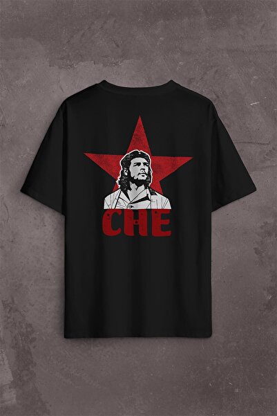 Kendim Seçtim Ernosto Che Guevara Red Star Kırımızı Yıldız Sırt Ön Baskılı Ov...