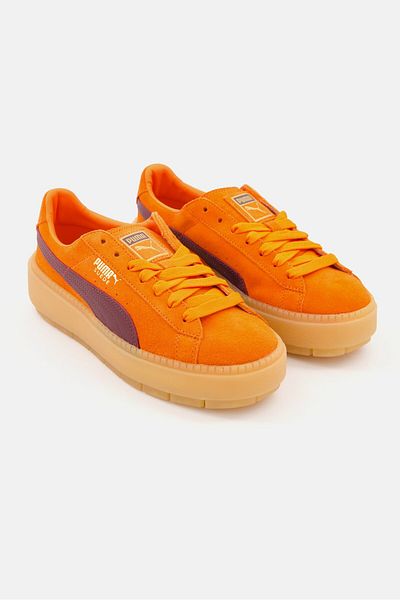 Puma Women Platform Trace Sport Shoes, Orange