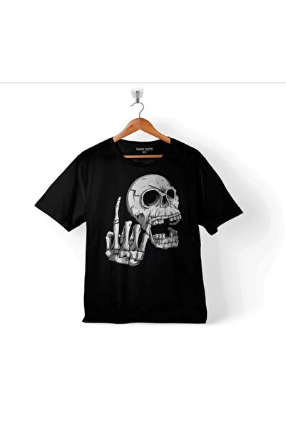 Kendim Seçtim Tricou cu imprimeu Rock Fear You Skull Skeleton Tricou pentru c...