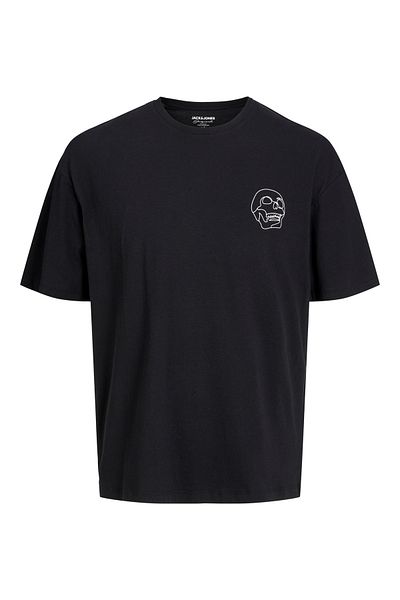 Jack & Jones Tricou pentru bărbați Jack Jones Skull Logo Negru