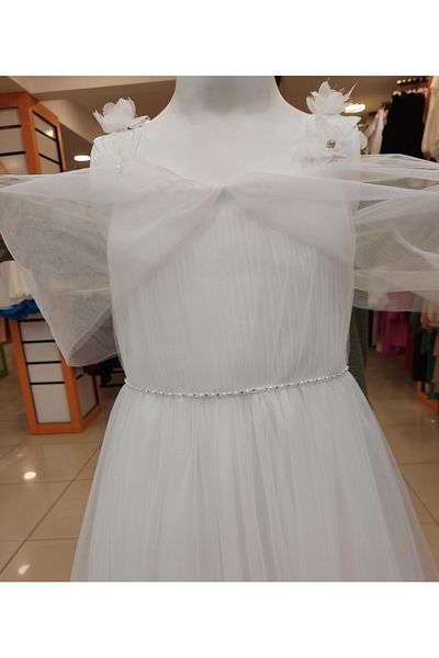 Yonca Çocuk Βραδινό φόρεμα για κορίτσια ŞEKER Kids 4035 με δαντέλα στους ώμους