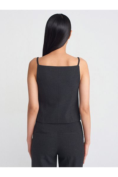 Dilvin 60569 Anthracite Buttoned Top Vest