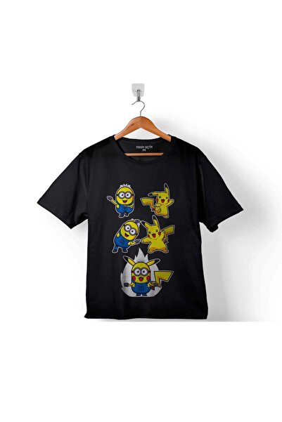Kendim Seçtim Pokemon Minions Pikachu Fusion dečija majica