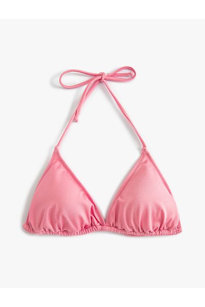 Koton Neckholder-Triangel-Bikinioberteil mit schmalen Trägern
