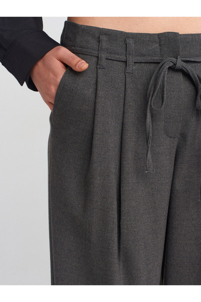 Dilvin 71588 Pensli Kumaş Pantolon-Gri