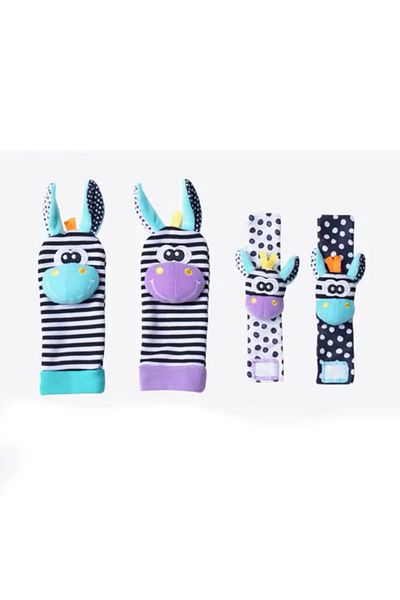 Vivaverse Baby Wrist Rattle Socks Toys, Newborn Foot Finder and Wrist Rattle Set