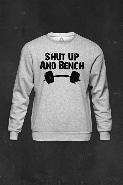 so cool Unisex siva majica - Halter, Shut Up And Bench Štampano, Bodybuilding...