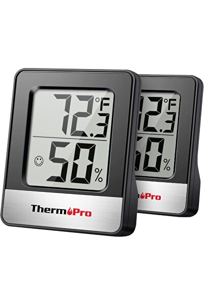 ThermoPro TP49B Mini Iç Mekan Dijital Sıcaklık ve Nem Ölçer Termometre 2 Adet