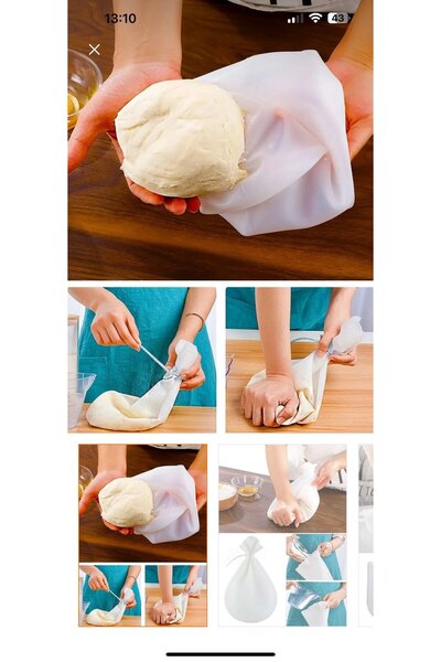 Comprox Silicone Dough Kneading Bag Silicone Pastry Bag, Dough Kneading Bag