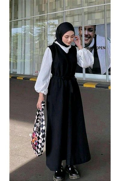 MODAALFABE Hijab V-Neck Unlined Gilet