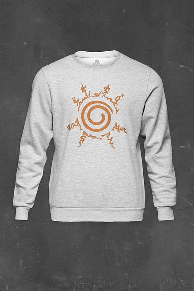 so cool Hanorac gri Kyuubi Seal Of Naruto Jinchuuriki Anime Imprimat Transpirație unisex