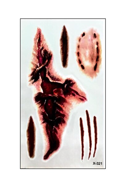 Mecit Tuhafiye YARA GÖRSELLERİ EL KOL BİLEK VUCUT İÇİN GEÇİCİ DÖVME