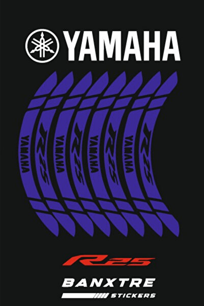 Banxtre Yamaha R25 için Tüm Modellere Uyumlu Jant Şeridi (8 Parça)