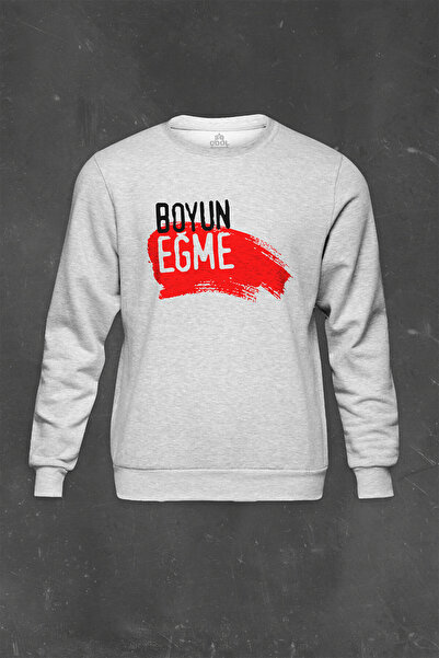 so cool Сірий світшот з принтом «Не схиляй голову» для чоловіків та жінок