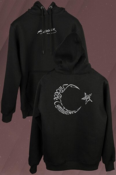 Kendim Seçtim Atatürk Tc Drapelul Turciei Osmanlica Arabă Hanorac imprimat față și spate Hanorac cu glugă unisex