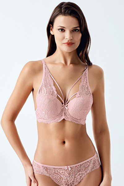 LUW 4083 Powder Color Unpadded Bra Panties Set of 2