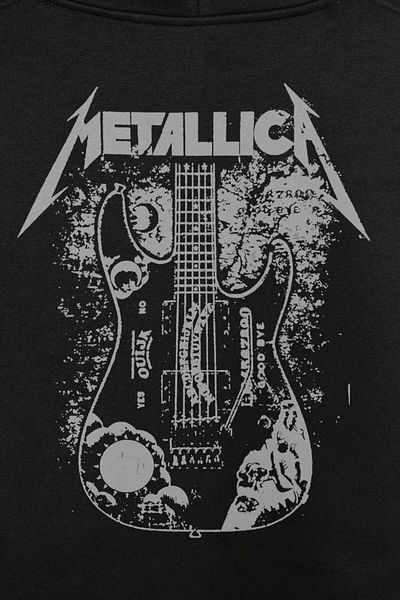 Kendim Seçtim Metallica Kirk Ouija Board Guitar - Hanorac cu glugă unisex cu imprimeu pentru chitară rock