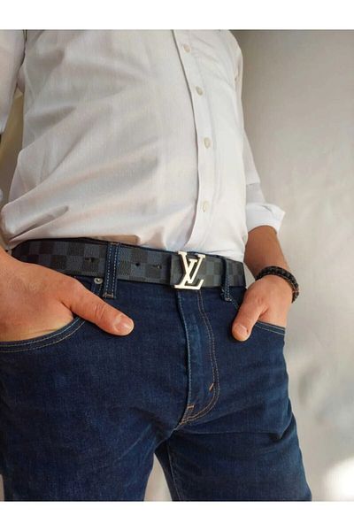 MARQUE SOSYETHEPAZARI Lw Buckle Unisex Men's Women's Waist And Jeans Belt Silver Buckle