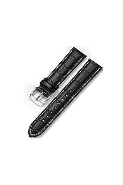 FADO & سوار ساعة من جلد العجل الأصلي متوافق مع كل ساعة مقاس 20 مم (120) بخياط...