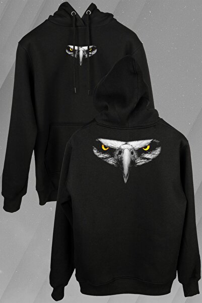 Kendim Seçtim Eagle Head Eye Champion Prednja i zadnja Štampano majica Unisex...