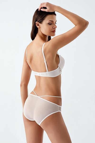 LUW 6122 Ecru Color Padded Bra Panties Set of 2
