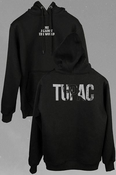 Kendim Seçtim Tupac Amaru Shakur Awesome 2pac Muzică Rap Negru Tupac Imprimat Hanorac unisex cu glugă