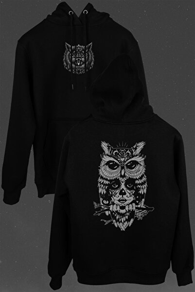Kendim Seçtim Owl Sad Sa deznom - Girl Strong Sa kapuljačom Hoodie Unisex Duk...
