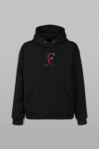 Kendim Seçtim Tenis Roger Federer The Perfect Start Hanorac imprimat față și spate Hanorac cu glugă unisex