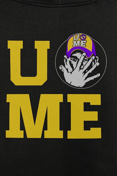 Kendim Seçtim John Cena "You Me Never Give Up" Cenation Unisex φούτερ με κουκούλα - εμπρός και πίσω με στάμπα