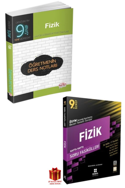 Editör Yayınevi Editör Yayınları 9. Sınıf Fizik Öğretmenin Ders Notları+Başka...