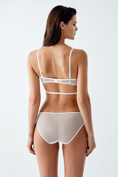 LUW 6115 Ecru Color Unpadded Bra Panties Set of 2