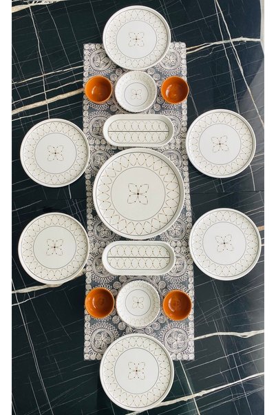 Borser Gold Prestij 6-Person 15-Piece Breakfast Set