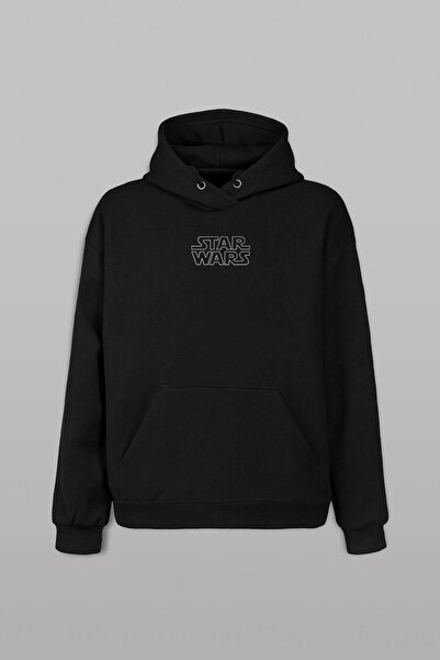 Kendim Seçtim Star Wars A Long Time Ago In A Galaxy Far Away Ön Ve Arka Baskılı Sweatshirt Unisex Kapüşonlu Hoodie