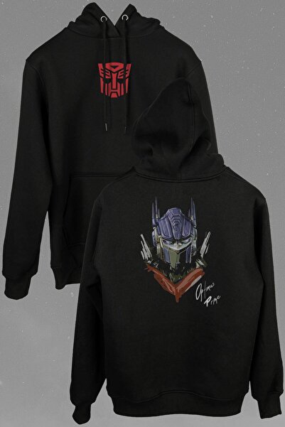 Kendim Seçtim Transformers Optimus Prime Logo Decepticon Prednja i Zadnja Šta...