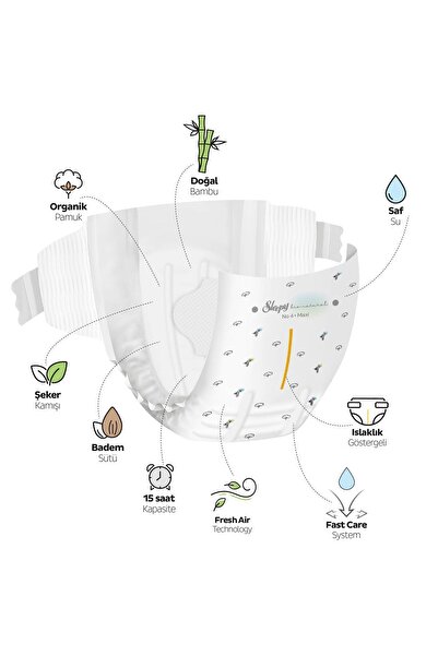 Sleepy Bio Natural Premium Plus Gross Paket Bebek Bezi 5 Numara Junior 100 Adet