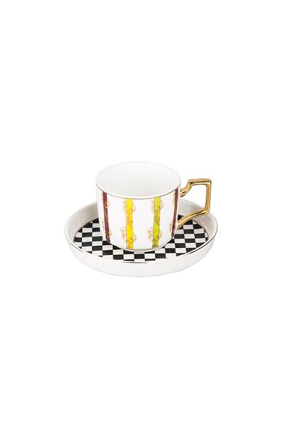 Lucky Art Lyeg 176 Saffronia 6-Piece Bone Cay Cup Set