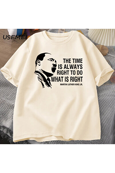 Drippy Prirodno T T-shirt za Martina Lutera Kinga - Vreme je uvek prepreka za...