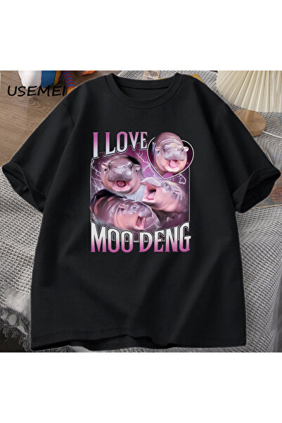 Drippy Klub obožavalaca Moo Deng - Ljubitelj nilskih konja T-shirt, muškarci ...