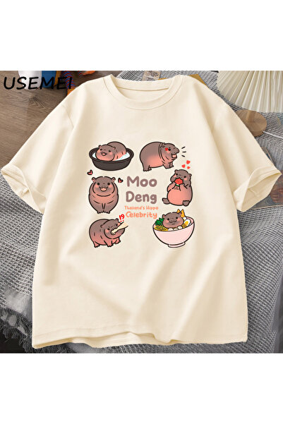 Drippy Moo Deng, skakajuća svinja, beba nilskog konja, Khao Kheow, otvoreni z...