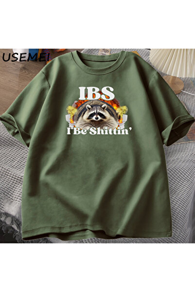 Drippy IBS Ben Shittin Rakun T Чоловіки Біль у животі Survivor Футболка чоловіча Футболка з короткими рукавами