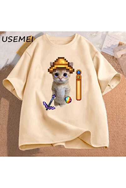 Drippy Stardew Valley El Gato T-shirt - Visokokvalitetna Pamuk odjeća za igra...