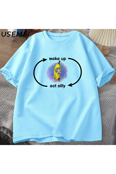 Drippy Μπλουζάκι με μοτίβο "Law of Waking Up" της Kitty Kedi Zoning - Αστείο ...