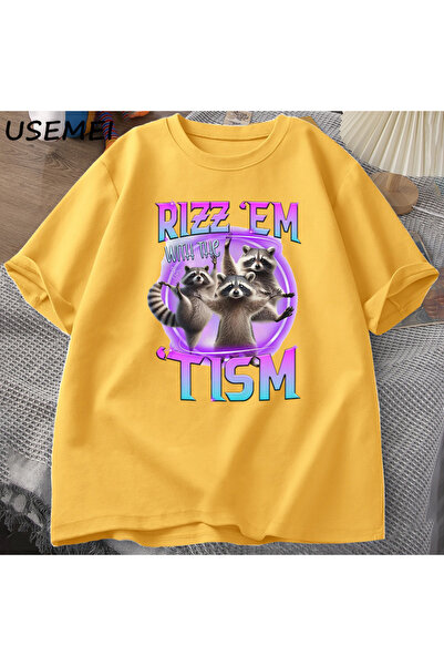 Drippy Raccoon Rizz Em Tism - Trash Panda Sa deznom Muška majica sa šaljivim ...